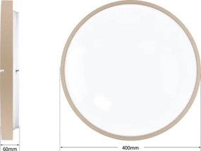 Brilagi - Corp de iluminat LED dimabil GLASS POOL DOUBLE LED/48W/230V 40 cm bej + telecomandă