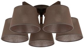 Brilagi - Lustră aplicată LATTE 5xE27/15W/230V pin/maro