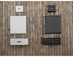 Masă de dining neagră din metal 58x75 cm A-Café – Zone