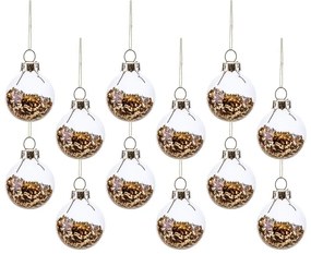 Globuri de Crăciun 12 buc. din sticlă ø 3 cm Gold Mini – Sass &amp; Belle