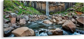 Tablou - Cascada Svartifoss, Islanda (120x50 cm)