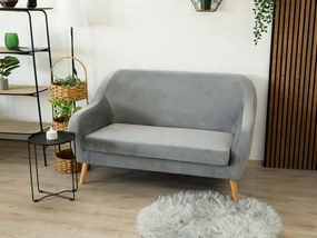 Canapea de 2 locuri gri CORANTI VELVET