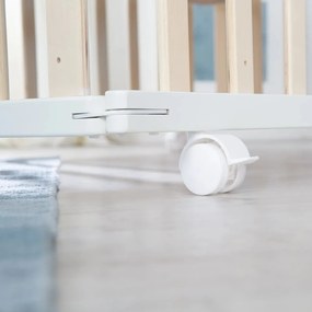 Țarc pentru copii alb-natural 100x75 cm – Roba