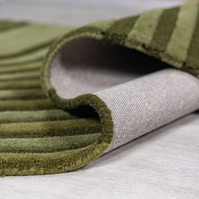 Covor verde țesut manual din lână 200x290 cm Conway Retro – Flair Rugs