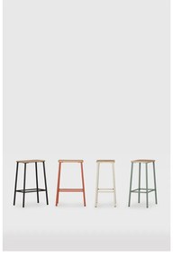 Set de scaune de bar negru 2 buc. (înălțime șezut 65 cm) Abba – Marckeric