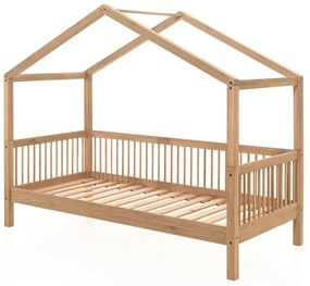 Set FORREST OAK format dintr-un Pat copii Vipack (90 x 200 cm), un sertar și un set de textile.