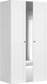 Dulap FLEX, alb, PAL, cu 3 usi, 125x66x240 cm