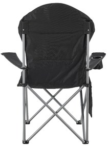 Juskys Scaun de camping Lido - negru