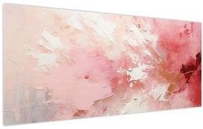 Tablou - Abstract roz (120x50 cm)