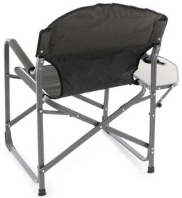 Scaun pliabil de camping cu masă și suport pentru băuturi