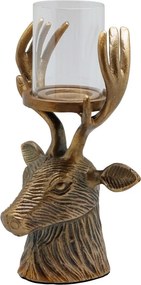 Suport de lumanare, din aluminiu, Deer
