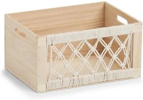 Cutie pentru depozitare din lemn, Boho II Natural, L35xl25xH18 cm