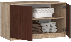 Suprastructură pentru dulap Sashka  (Stejar sonoma + wenge). 1069950