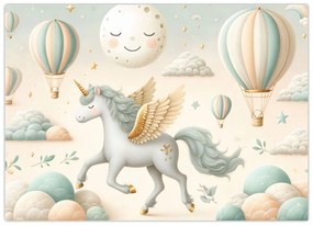 Tablou - Unicorn fericit (70x50 cm)
