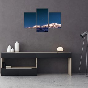 Tablou cu munți și cerul nocturn (90x60 cm)