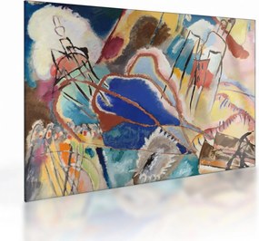 Tablou pe sticlă -  Vasily Kandinsky, Improvisation No. 30 (Cannons), reproducere (70x50 cm)