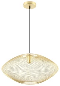 Lustra suspendata metalica design decorativ ORION auriu 50cm
