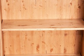 Vitrina mica, L68 25 H98 cm, natur antic, lemn masiv