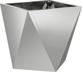 vidaXL Jardinieră Argintiu 30 x 30 x 30 cm Oțel Galvanizat