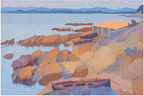 Tablou - Henri Edmond Cross, Calanque des Antibois, reproducere (90x60 cm)