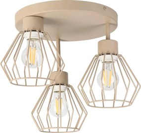 Plafonieră aplicată AUDREY 3xE27/15W/230V bej