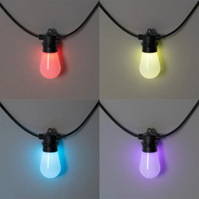Ghirlandă luminoasă LED inteligentă 15 metri 15 lumini opal RGBW IP44 - Chill