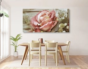 Tablou trandafir vintage elegant