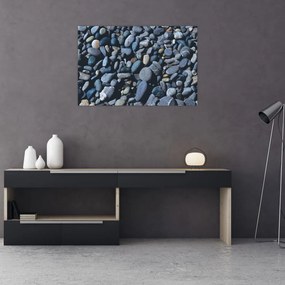 Tabloul cu pietre pe plajă (90x60 cm)