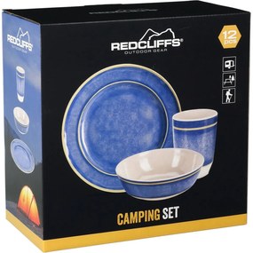 Set vase Redcliffs 12 piese melamină,albastru
