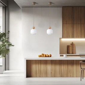 Lustră suspendată BALLO pe cablu 1xE14/10W/230V bej