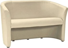 Canapea TM-2, crem, piele ecologica, 126x60x76 cm
