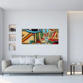 Tablou- Pictură egipteană (120x50 cm)