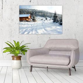 Tablou - Cabană de munte (90x60 cm)