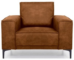 Fotoliu maro din imitație de piele Copenhagen - Scandic