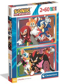 Sonic Ariciul Puzzle Clementoni 2x60 buc