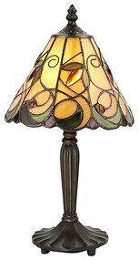 Endon 64196 - Lampă de masă Tiffany JAMELIA, 1xE14/40W/230V, diam. 20 cm