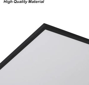 Brilagi - Plafonieră LED SLIMFRAME 80W/230V, 120x60 cm, 3000/4000/6000K, negru