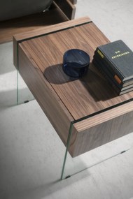 Masuta/ Noptiera eleganta design deosebit Aurore AC-CP1803-H-NOGAL