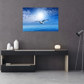 Tablou - Pescărușul peste mare (90x60 cm)