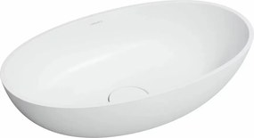 Lavoar pe blat Omnires Shell M+ alb mat