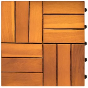 Deuba Tigla din lemn mozaic de salcam - set 11, 30x30cm