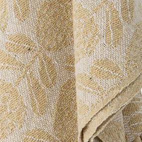 Pătură galbenă din amestec de bumbac 130x155 cm Pratello – Bloomingville