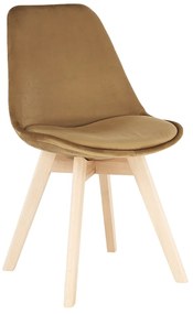 Scaun, catifea Velvet maro/lemn fag, LORITA