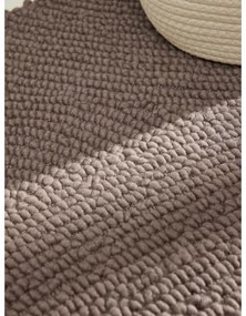 Covor tip traversă taupe țesut manual din lână 80x200 cm Eleni Taupe – Hanse Home