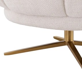 Fotoliu modern pivotant design LUX Sunset, Lyssa off-white