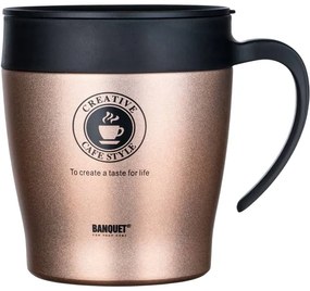 Cană termo Banquet TAZZA 330 ml,  maro