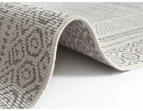 Covor lung pentru exterior Ragami Berlin, 80x250 cm, gri - alb