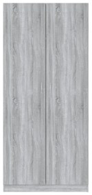 Sifonier, gri sonoma, 90x52x200 cm, lemn prelucrat sonoma gri, 1