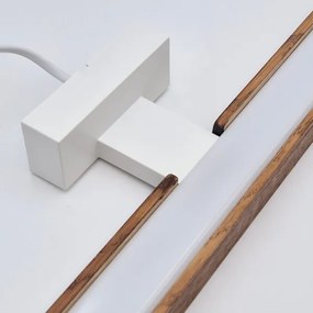 Aplică LED pentru oglindă de baie Brilagi WOODY MIRROR LED/12W/230V IP44 stejar/alb