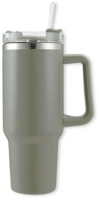 Cană termică cu pai TERMOS 1000 ml, gri